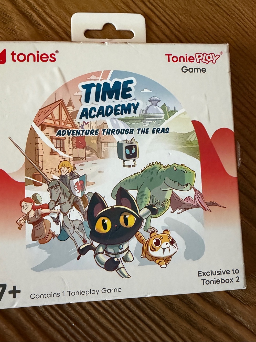 Tonieplay Time Academy Game – Adventure Through the Eras (White/Red)
